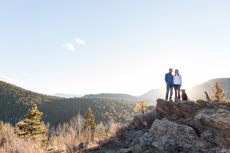 Adventurous Evergreen Engagement | Candice and Narendra’s Colorado PhotoDate
