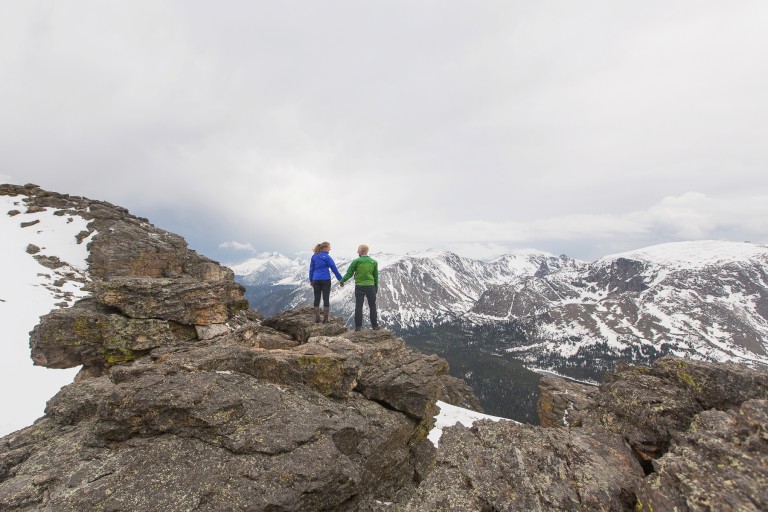 Krissy and Eric’s Mountain PhotoDate| Rocky Mountain National Park Alpine Engagement