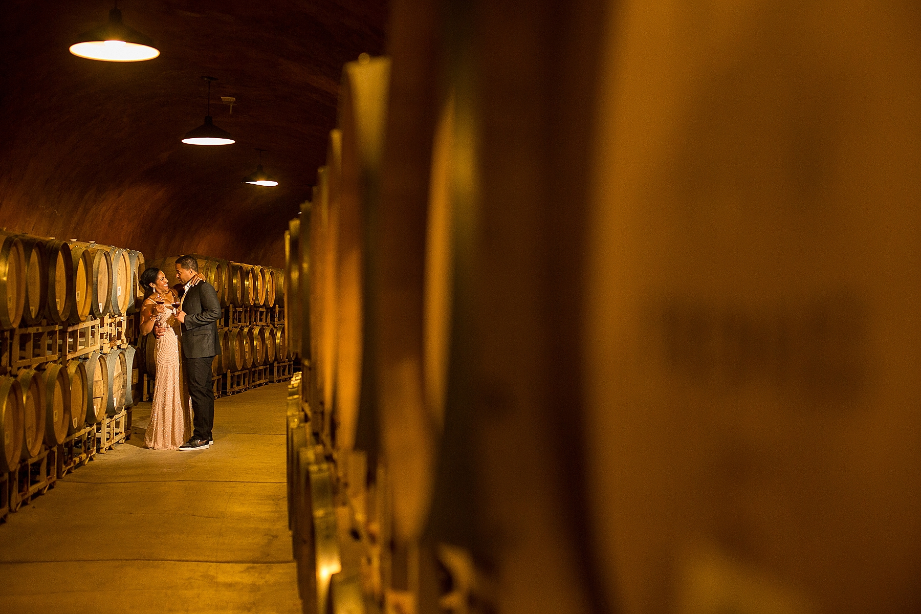 Benziger wine cave wedding