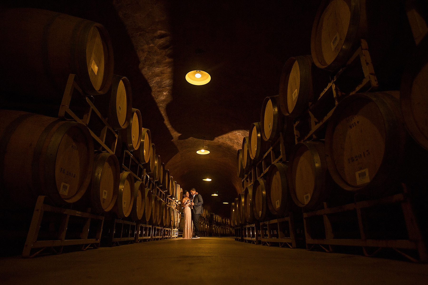 Benziger wine cave wedding