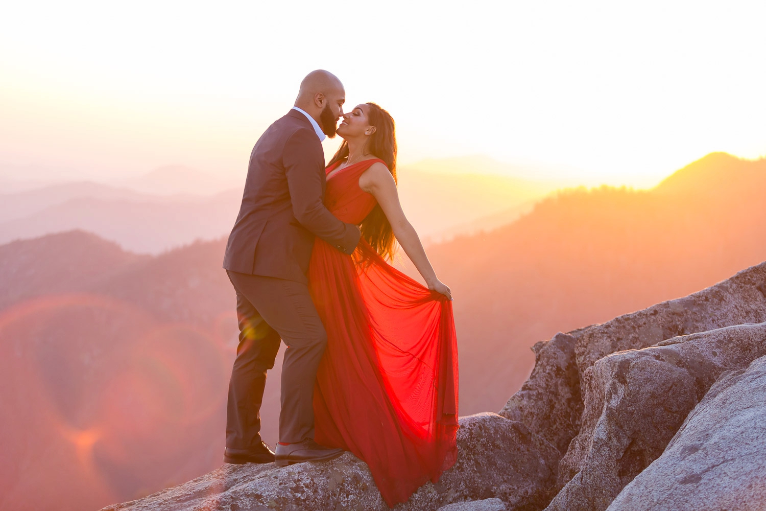 Romantic Sequoia Engagement Photography