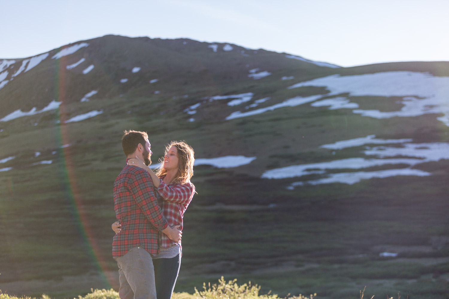 Colorado Mountain Engagement Session with Alpine Views