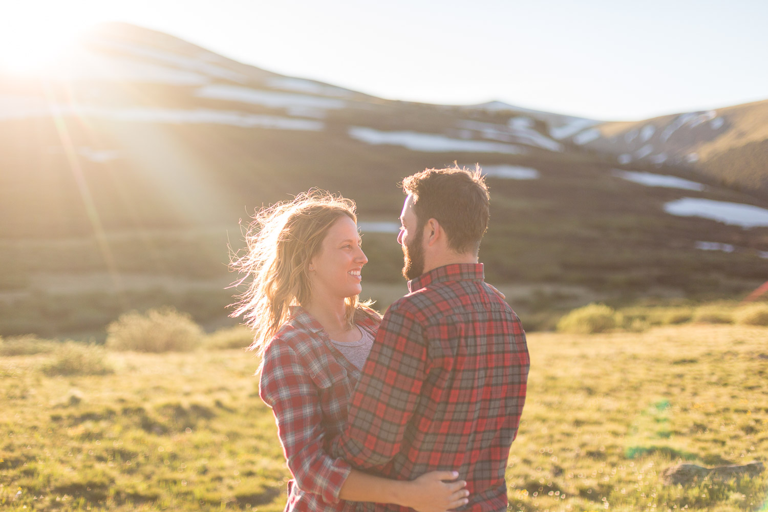Colorado Mountain Engagement Session with Alpine Views
