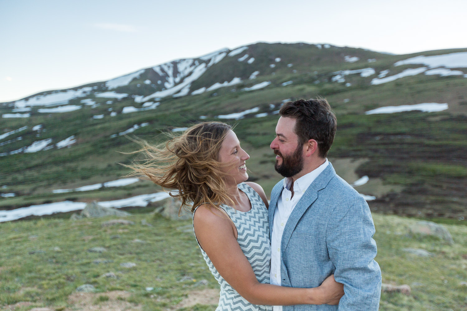 Colorado Mountain Engagement Session with Mountain Views