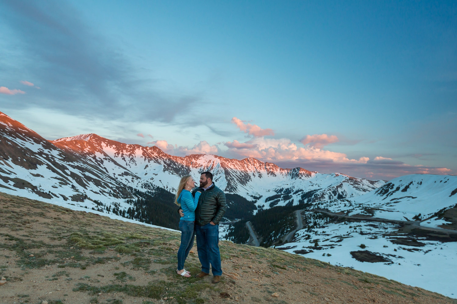 Loveland Pass Colorado Mountain Engagement Shoot