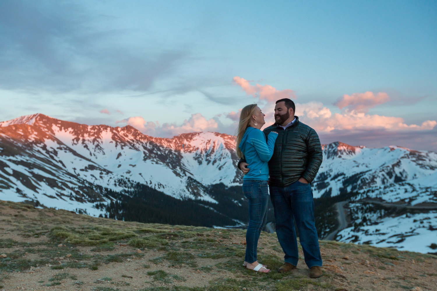 Loveland Pass Colorado Mountain Engagement Shoot