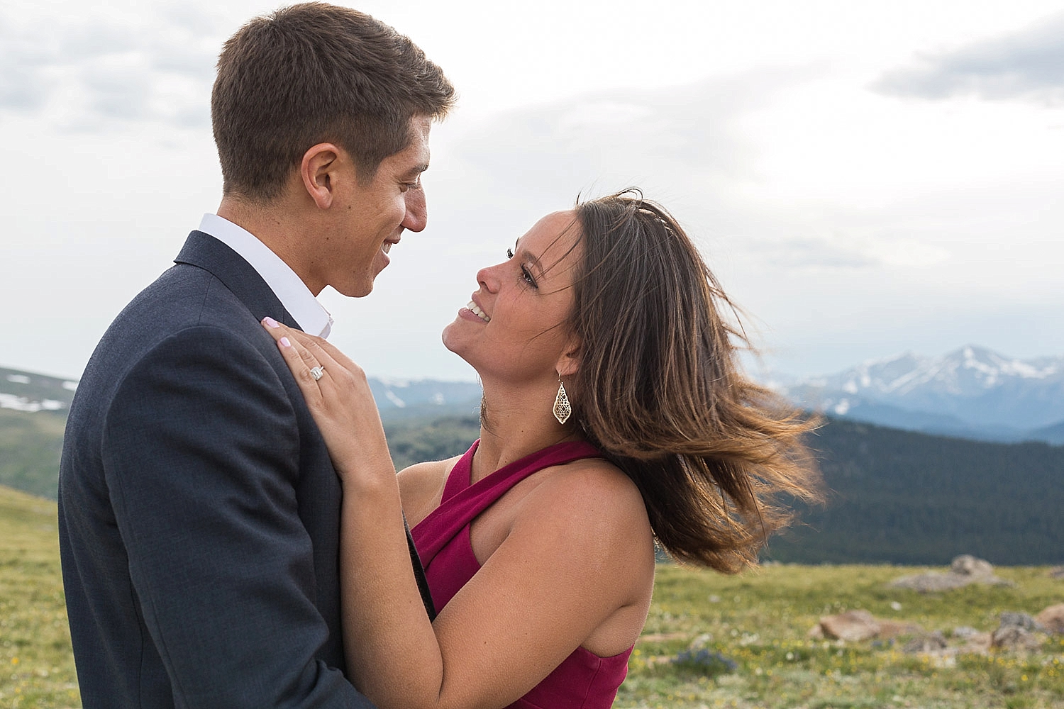Mt Evans Engagement Shoot with Mountain Views