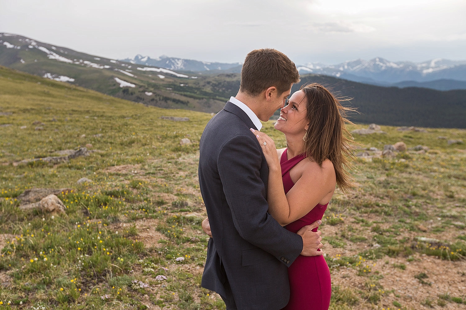 Mt Evans Engagement Shoot with Mountain Views