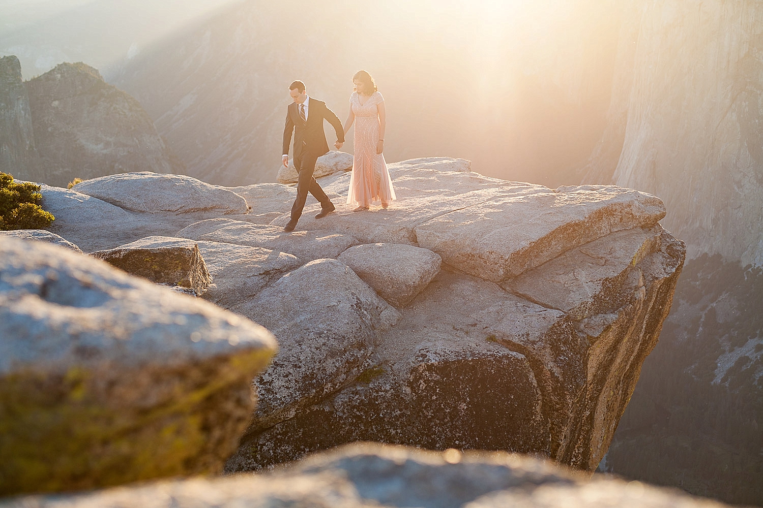 Taft Point Sunset Yosemite Wedding Photographer