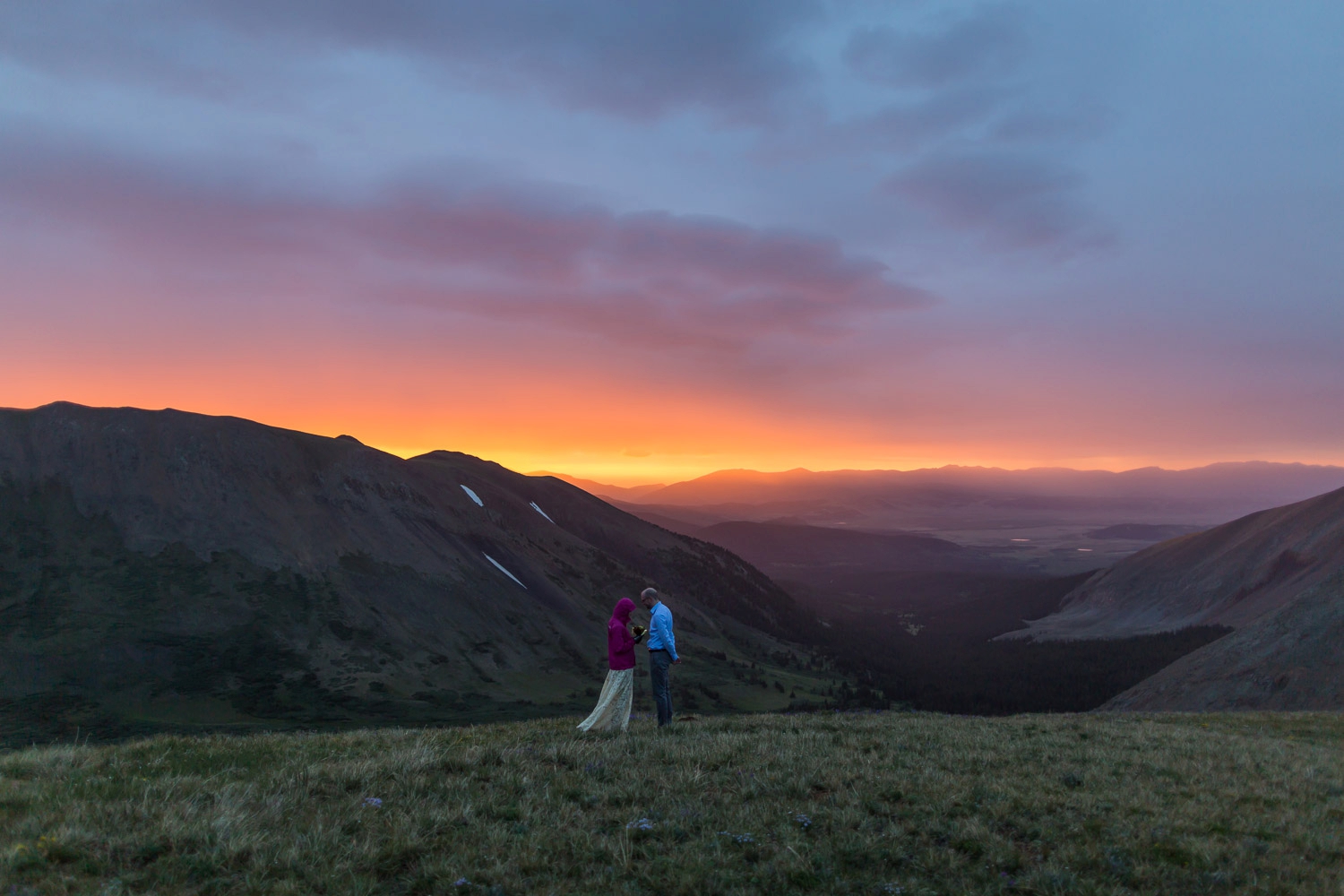 Boreas Pass Colorado Sunrise Elopement