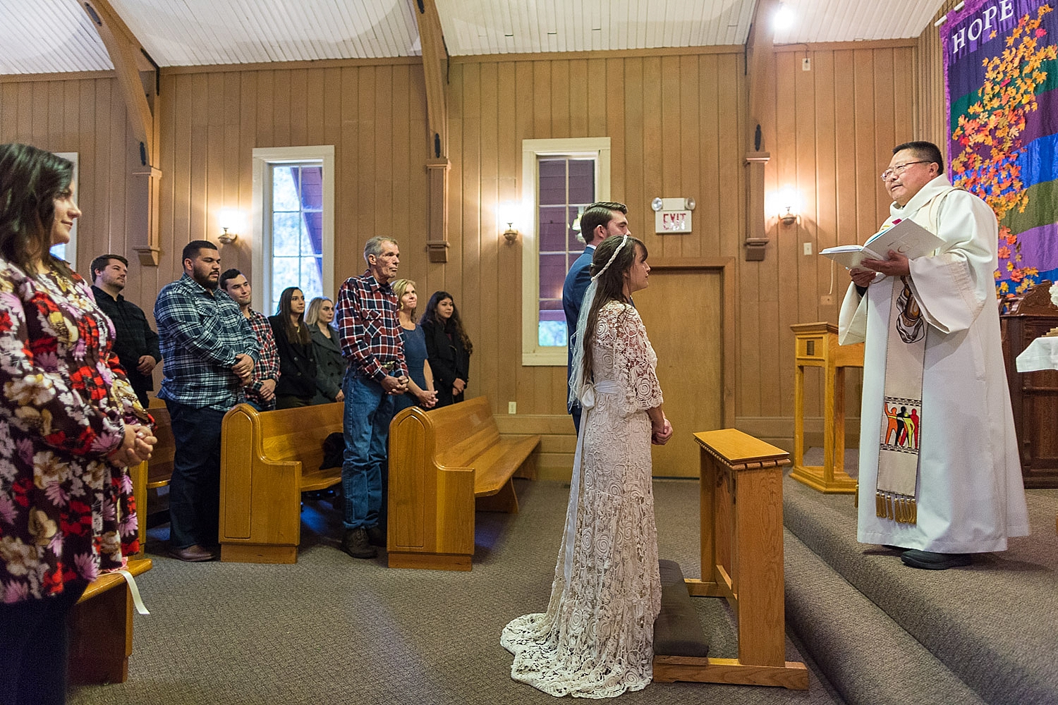 Yosemite Chapel wedding ceremony