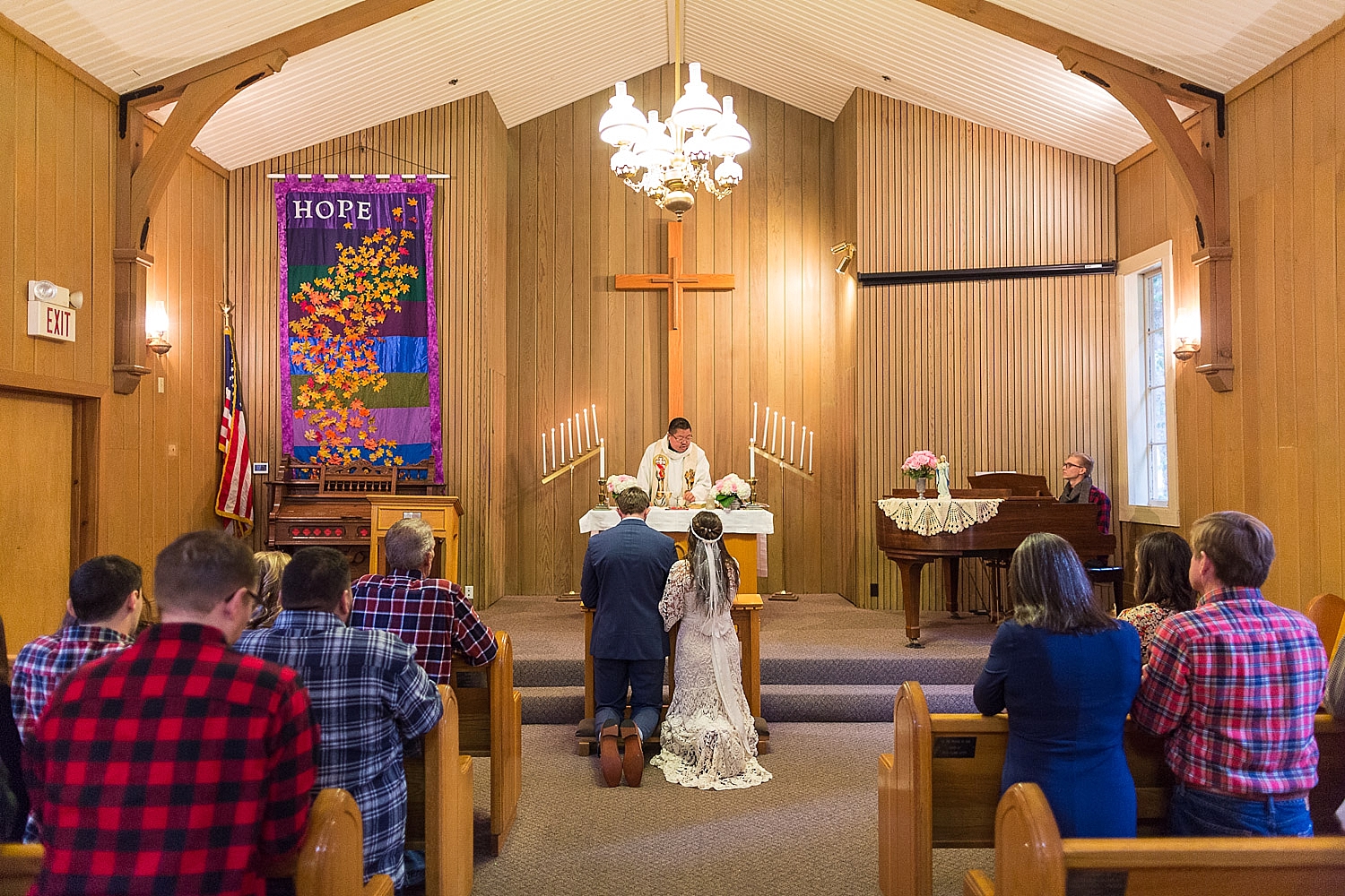 Yosemite Valley Chapel wedding ceremony