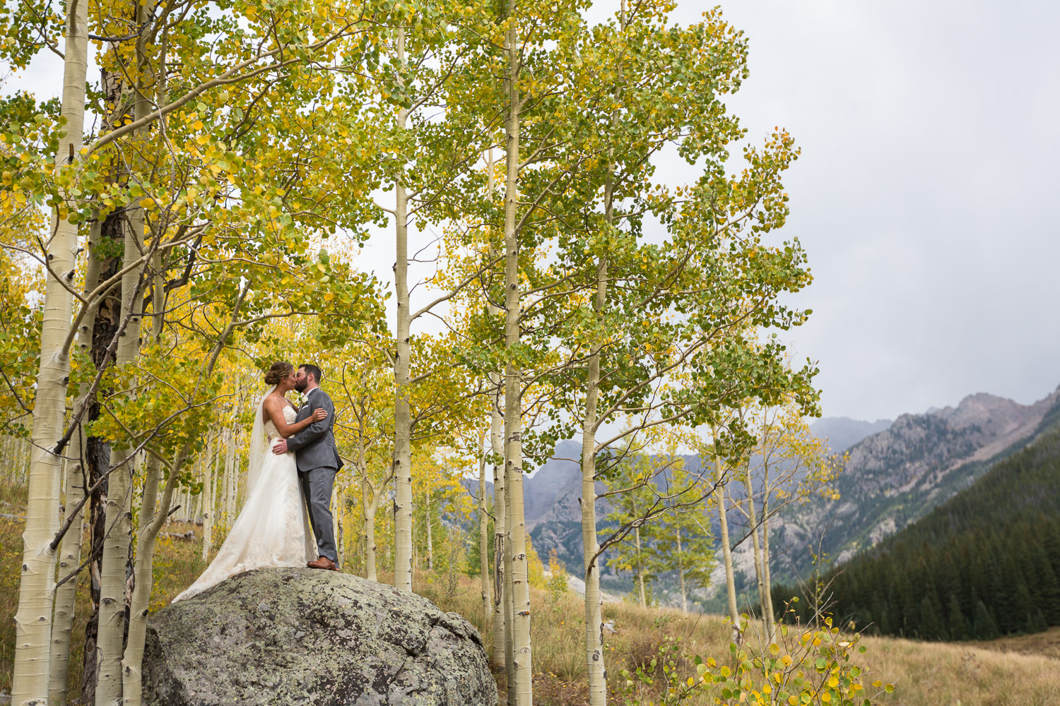Piney River Ranch Wedding Eagles Nest Wilderness First Look