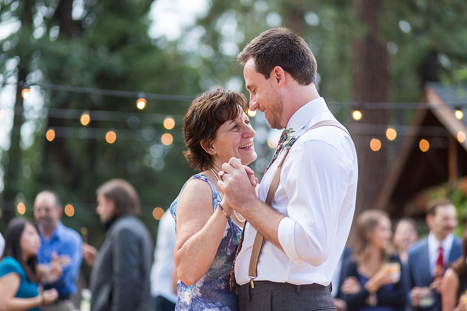 Yosemite Wedding at Evergreen Lodge Mother Son Dance