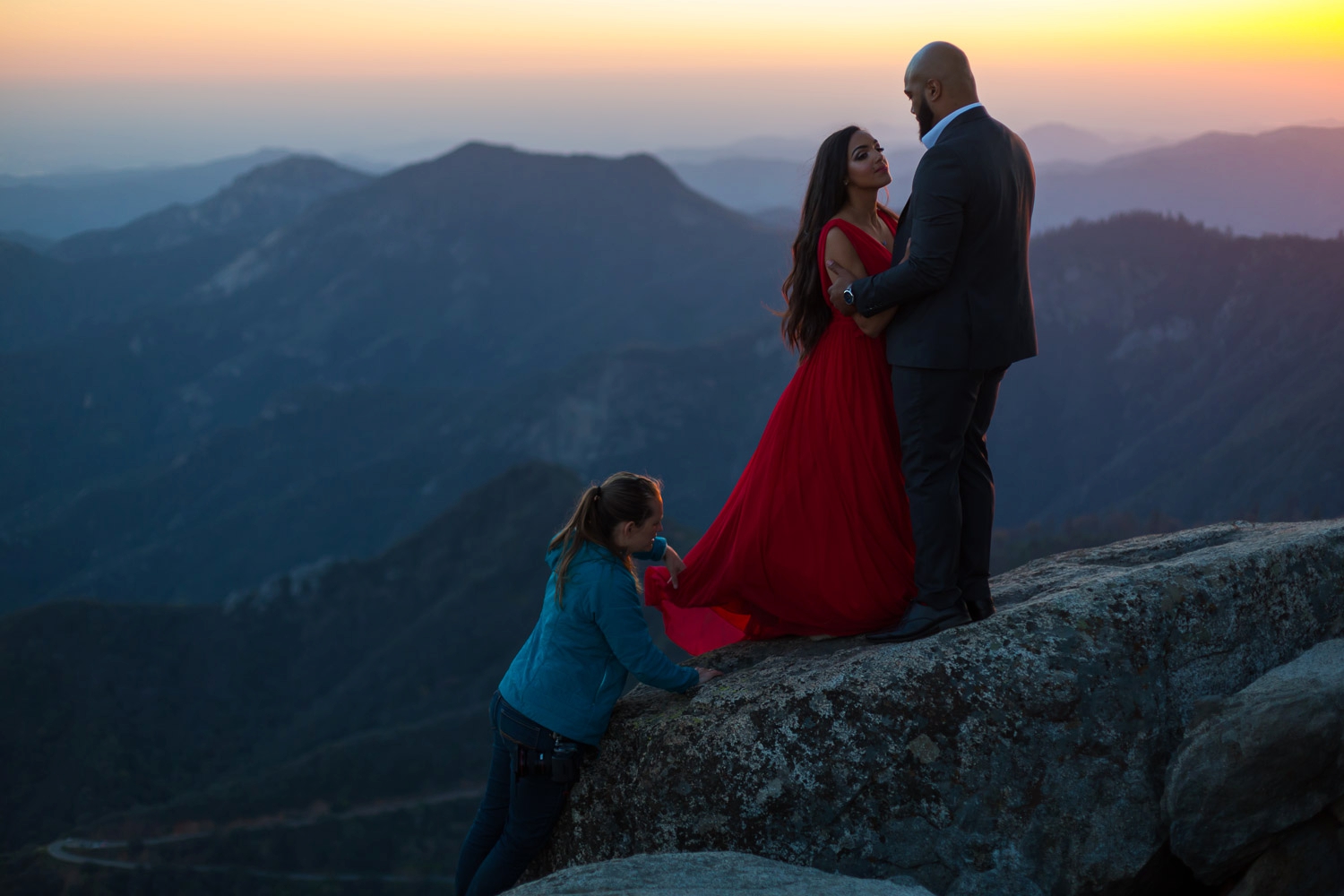 behind the scenes wedding photography sequoia california