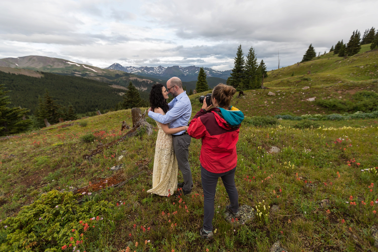 behind the scenes wedding photography boreas pass