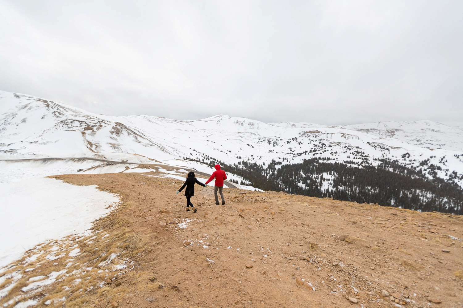 adventurous colorado mountain engagement loveland pass