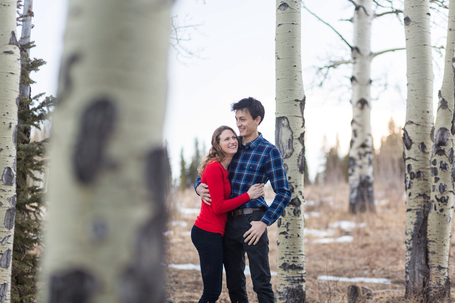 squaw pass colorado foothills engagement photos near evergreen