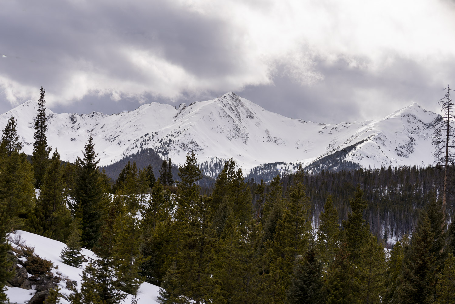 Breckenridge Winter Vow Renewal with Mountain Views