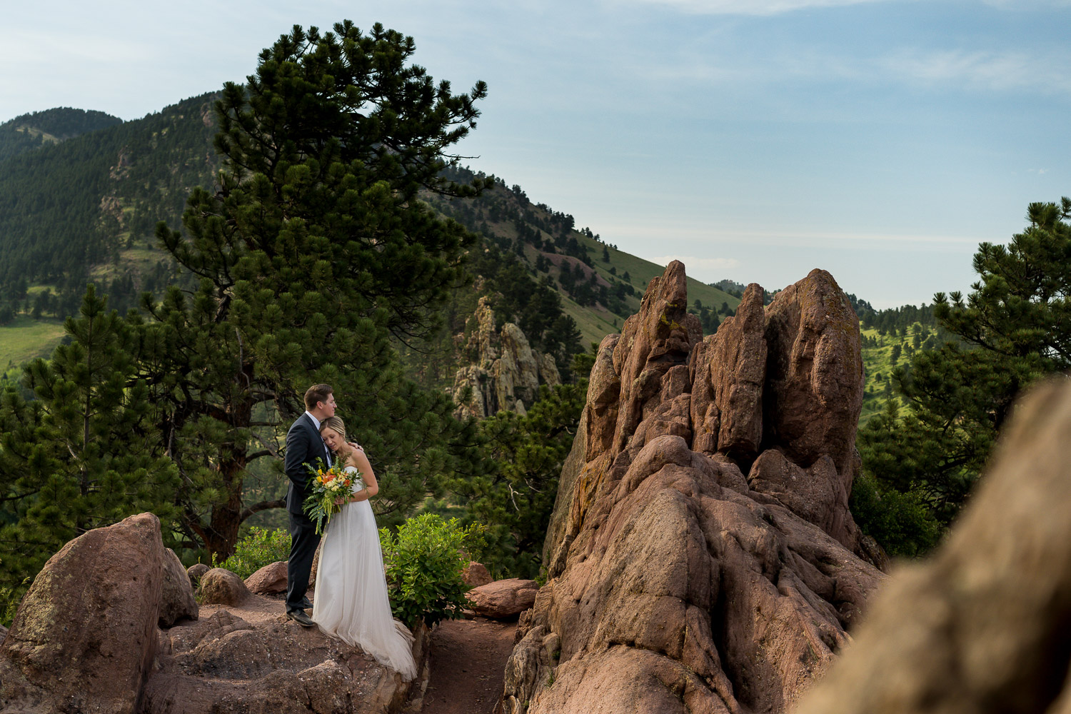 Settlers Park Boulder Intimate Wedding Photography Couple Portraits