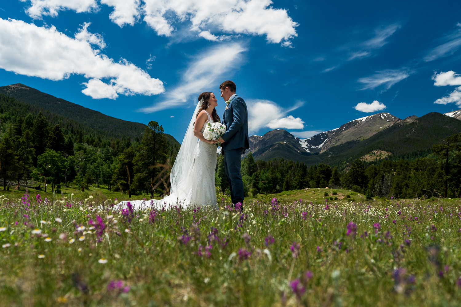 Della Terra Estes Park Wedding Rocky Mountain National Park Couple Portraits