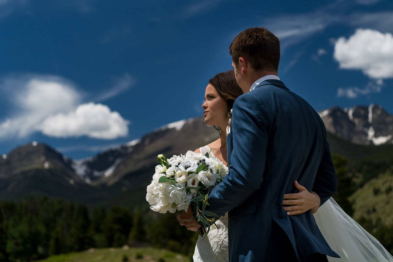 Della Terra Estes Park Wedding Rocky Mountain National Park Couple Portraits