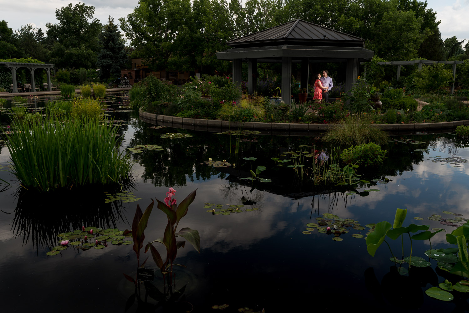 Vibrant Denver Engagement Shoot at Denver Botanic Gardens