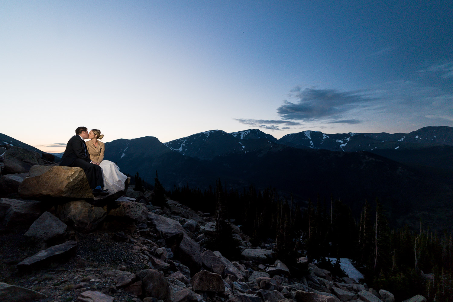 Rocky Mountain National Park Wedding Photography Trail Ridge Road Sunset