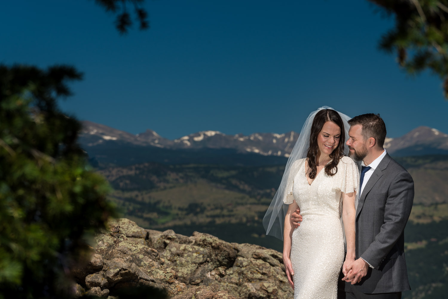 First Look Lost Gulch Overlook Boulder Wedding