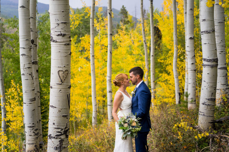 Fall Vail Wedding Deck Elopement | Jessica and Dale