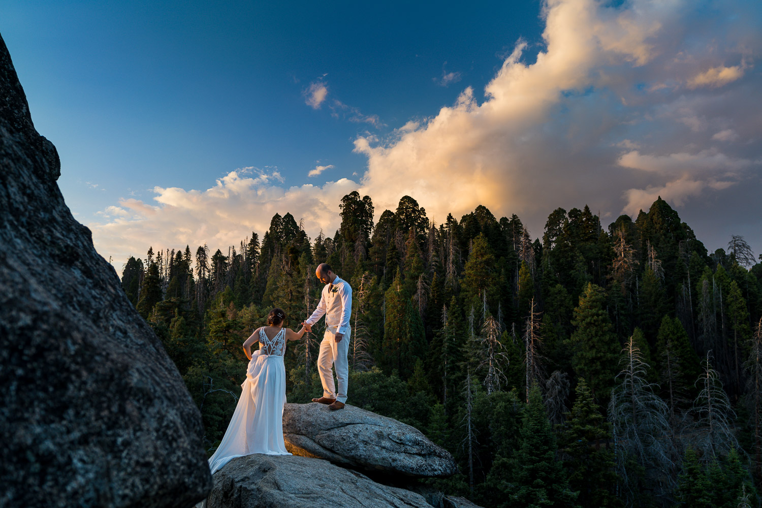 destination wedding in the mountains