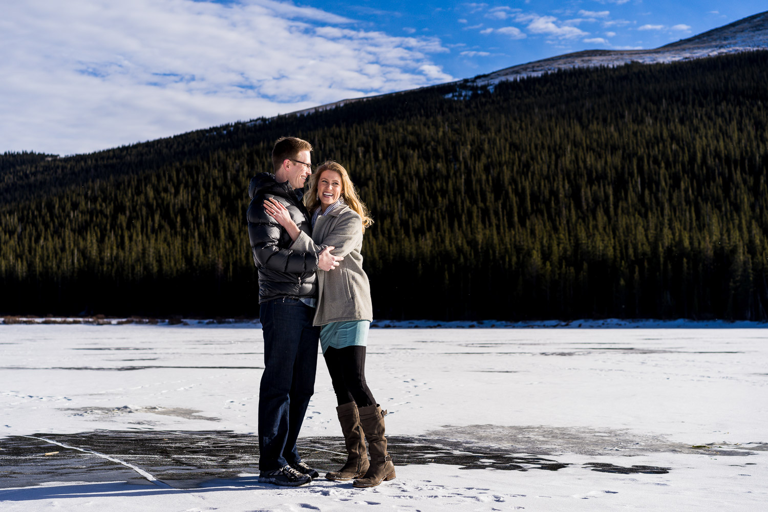chief mountain evergreen engagement shoot