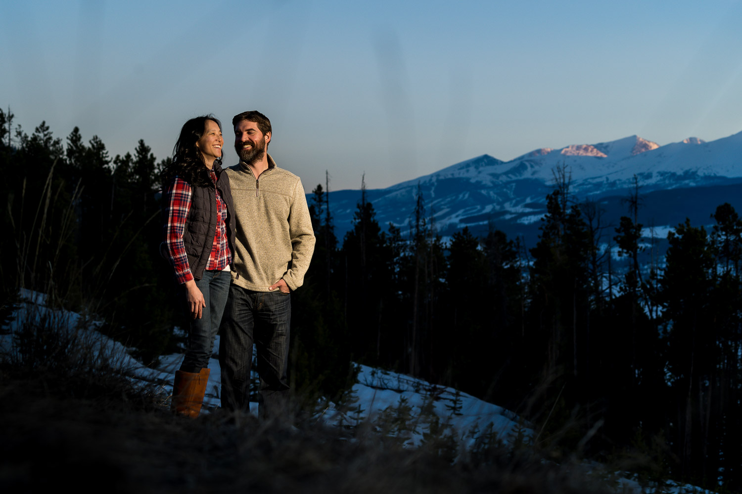 Winter Breckenridge Colorado Engagement Photographer