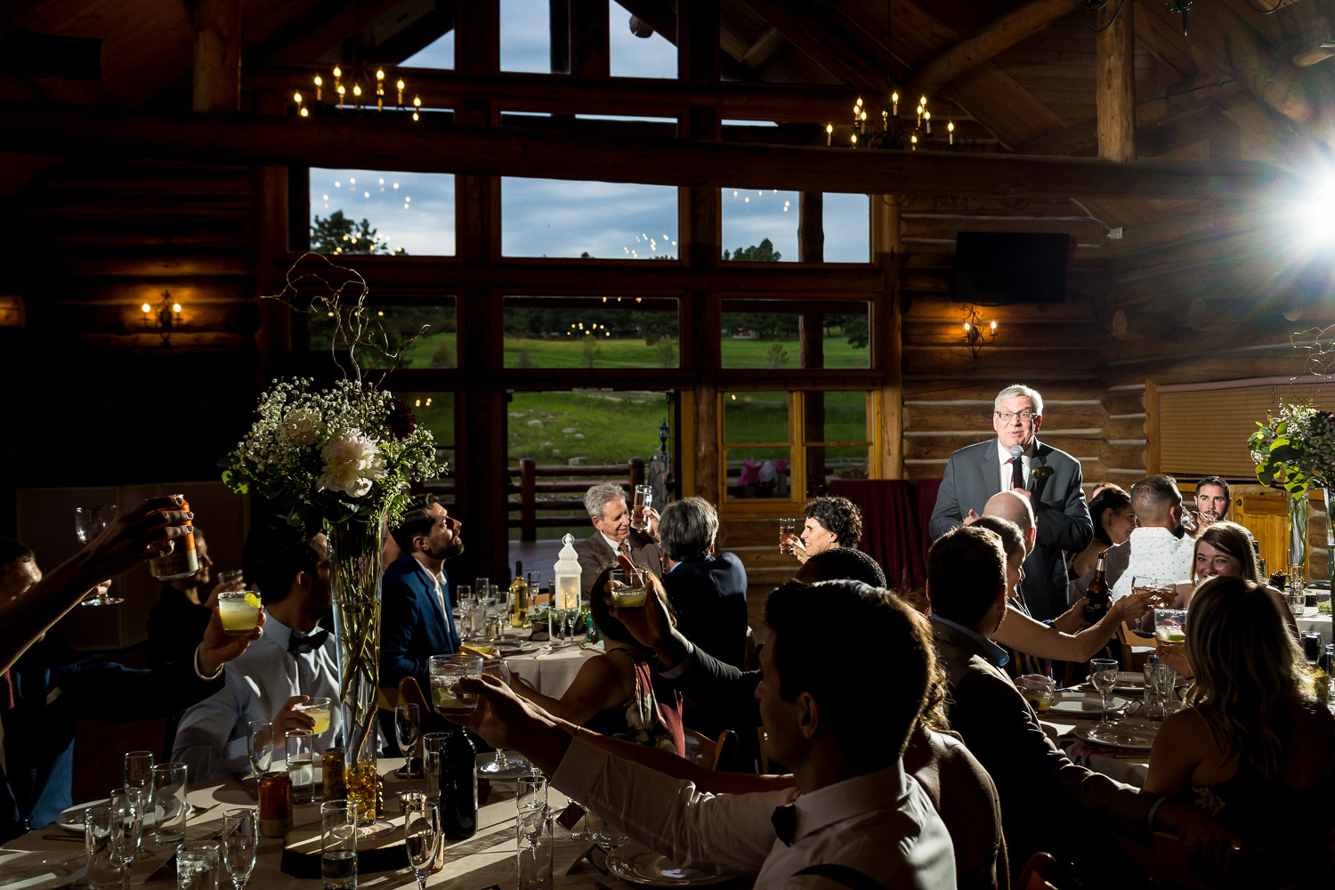 Evergreen Lake House Colorado Wedding Photos Speech