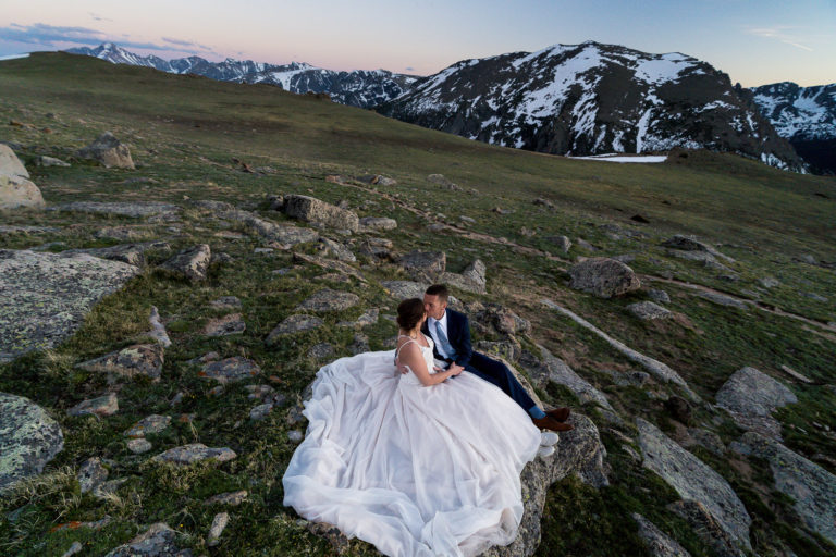 Lily Lake Wedding Colorado Mountains | Ashley and Robert