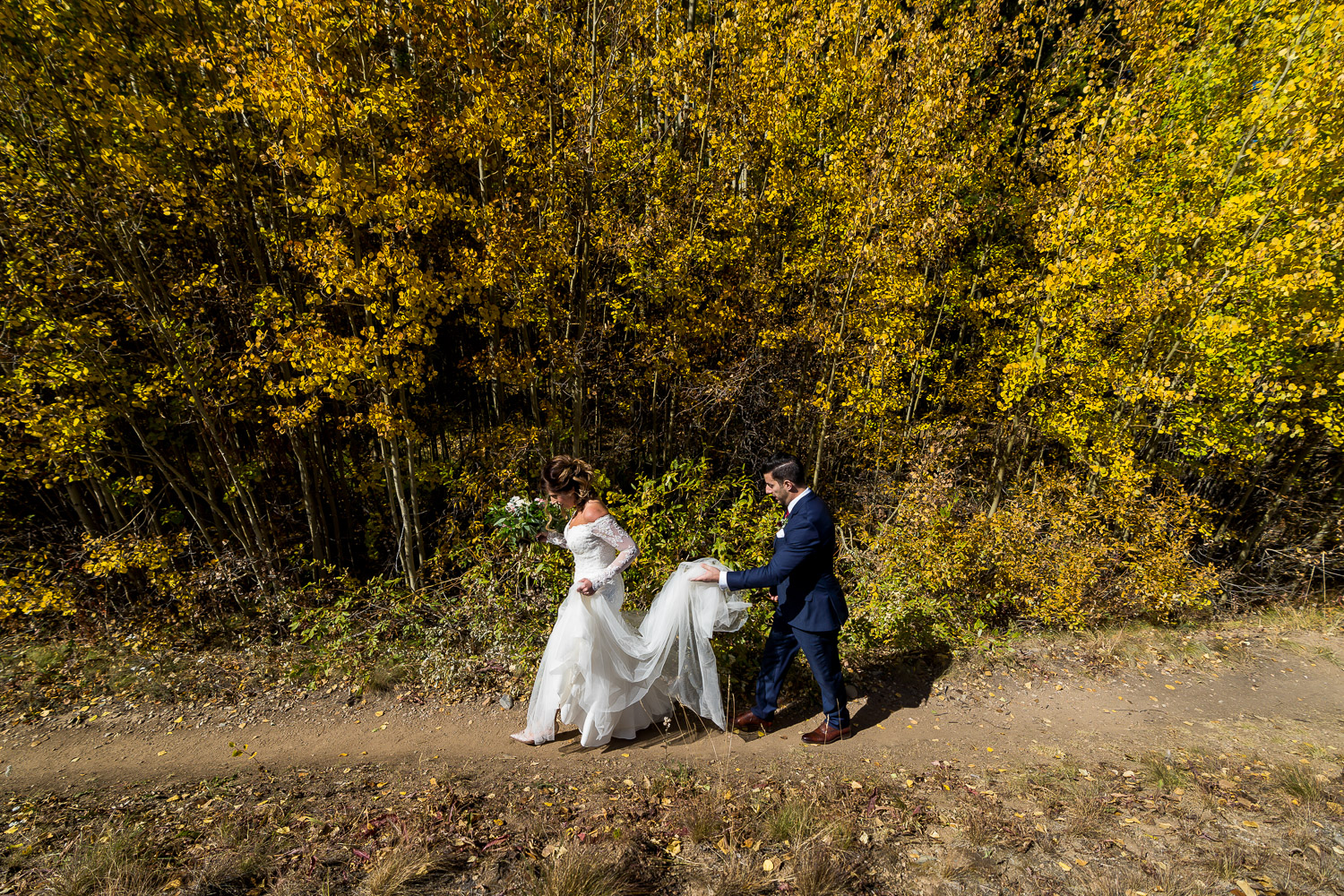 the sevens fall Breckenridge wedding photographer