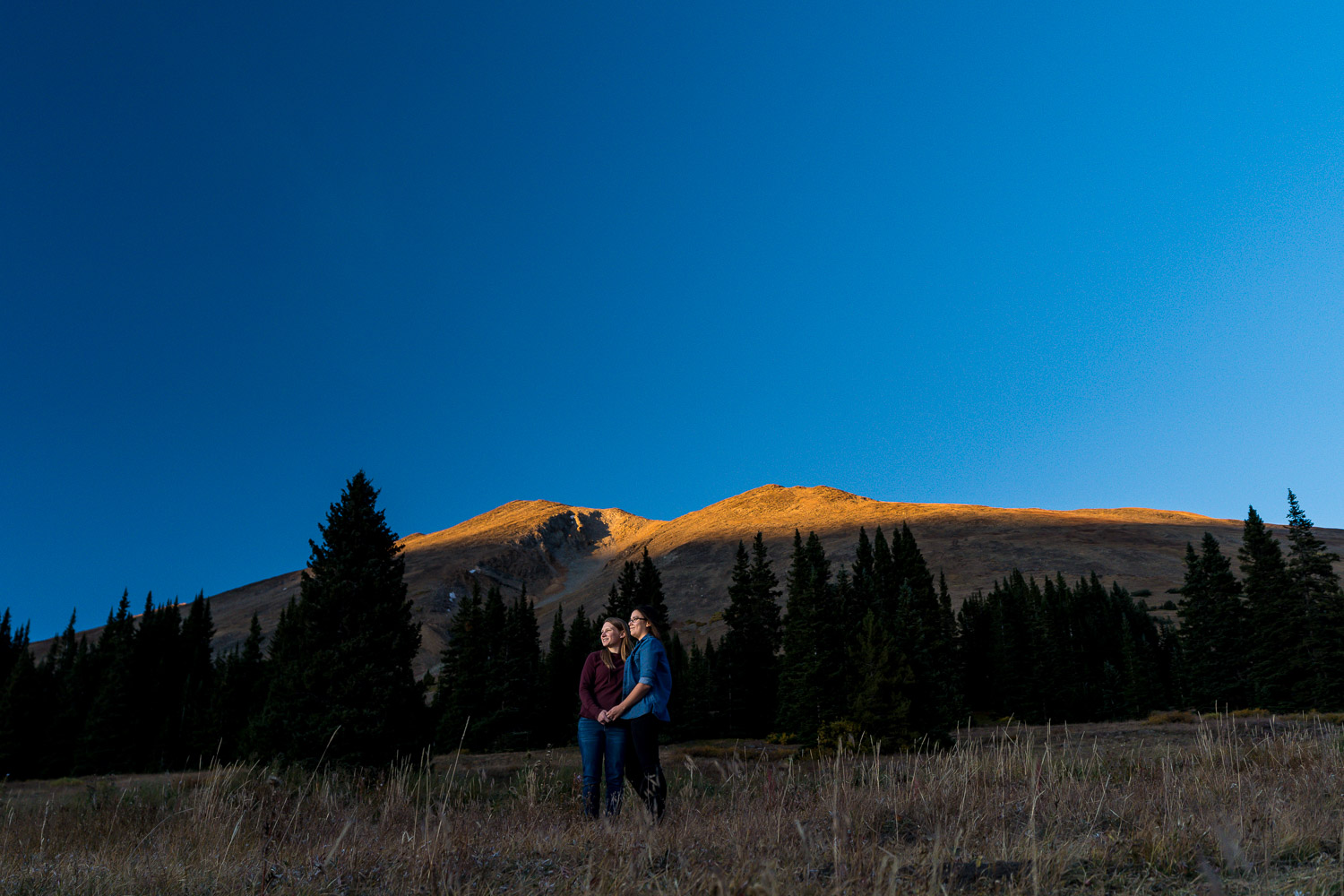 colorado mountain engagement shoot