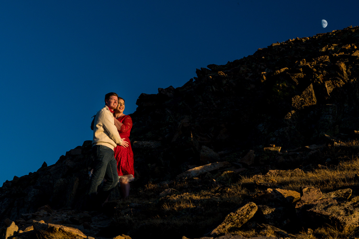 mountain engagement photo shoot colorado