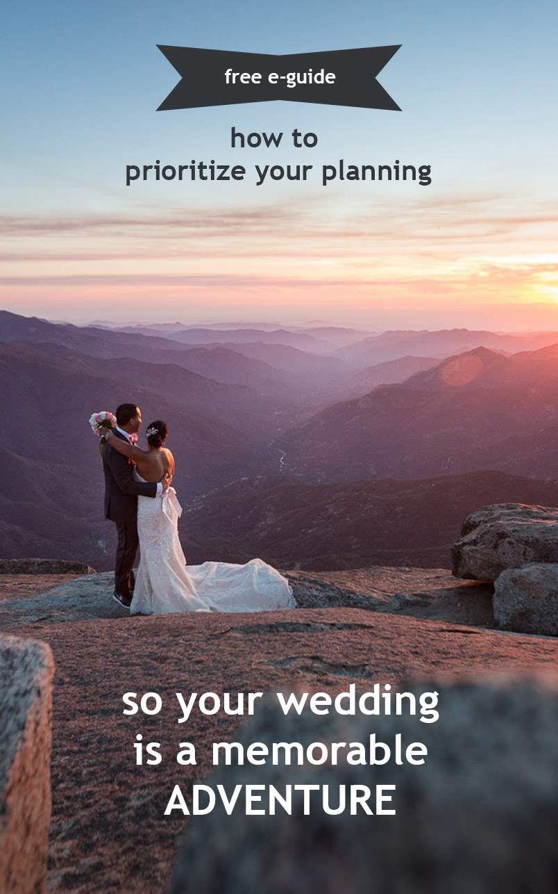 prioritize your wedding guide