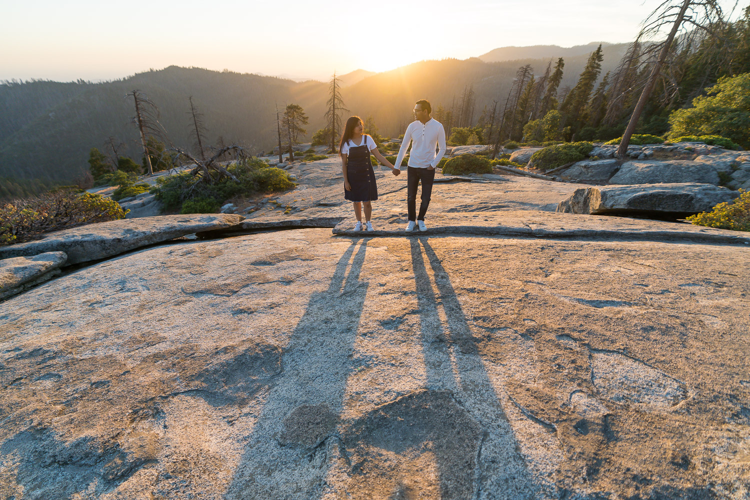 sequoia national park engagement photos