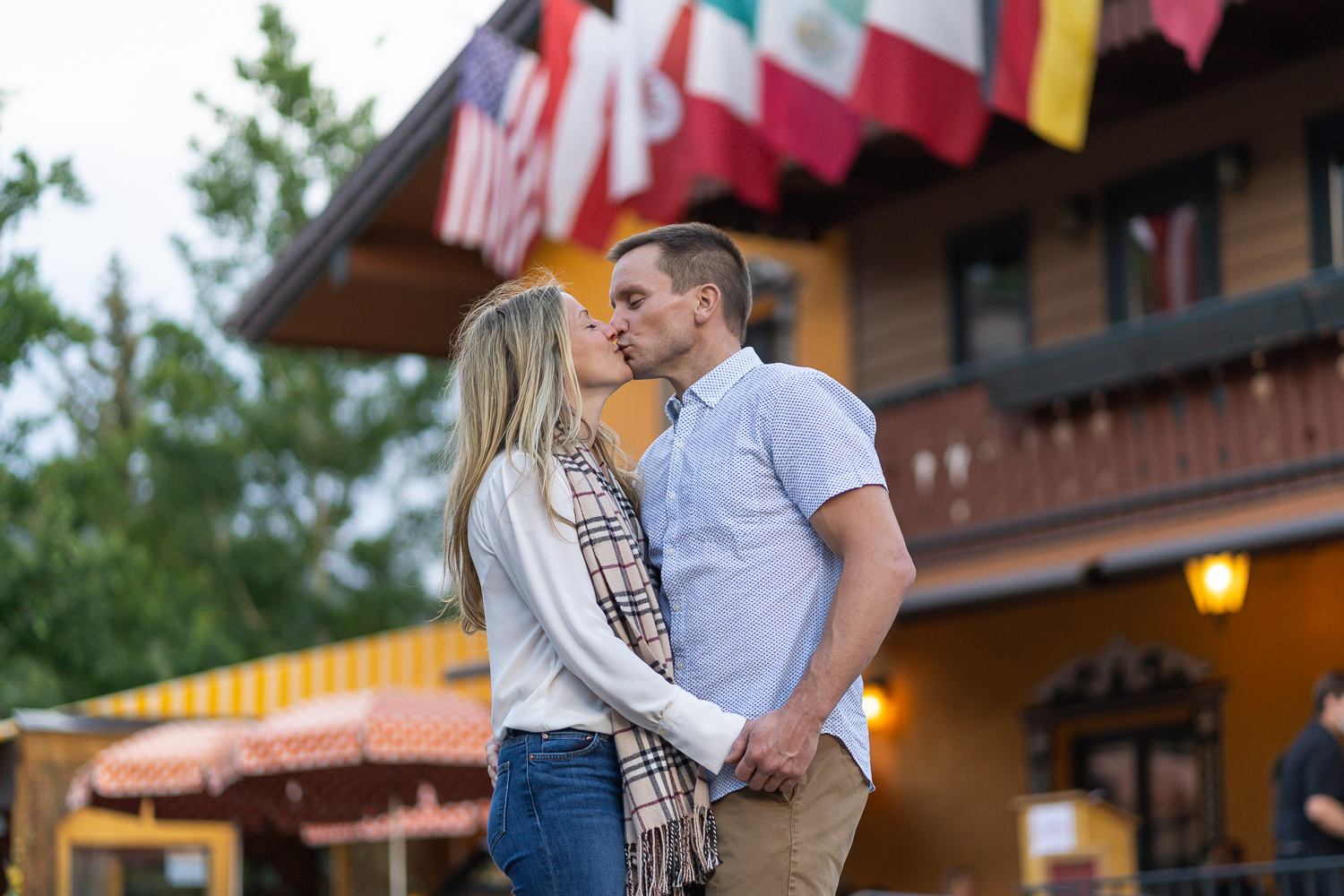 Downtown Vail engagement photography