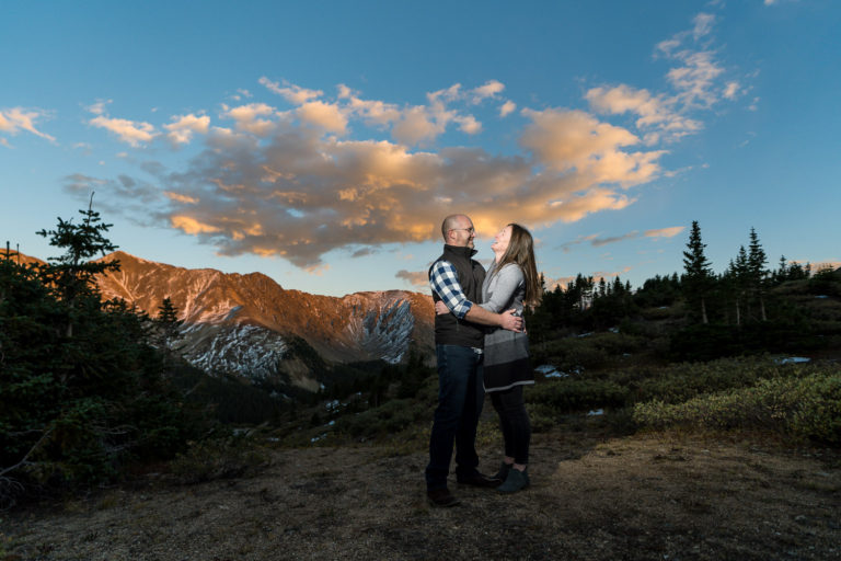 Colorado Engagement Pictures on a Mountain | Ian and Kelly