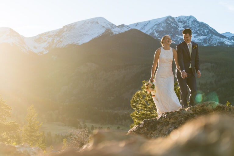 wedding portrait session rocky mountain national park